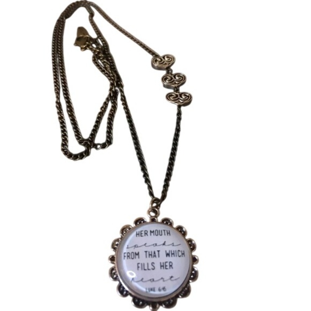 Plunder Lee Necklace Lue 6:45‎ Scripture Pendant